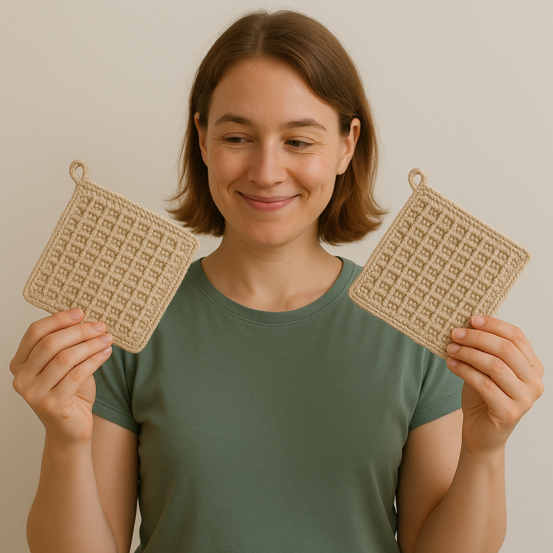 Eenvoudig haakpatroon pannenlap voor beginners | Stap-voor-stap