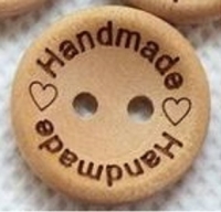 houten knopen 5 stuks Handmade 20mm