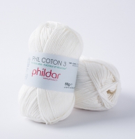 Phildar phil coton 3 craie