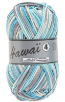 Lammy Yarns Hawai 4 609 blauw grijs gemeleerd