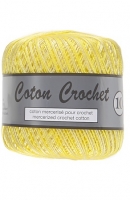 Coton Crochet 50 gram 412 gemeleerd geel