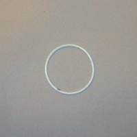 Metalen ring 10 cm wit