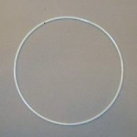 Metalen ring 30 cm wit