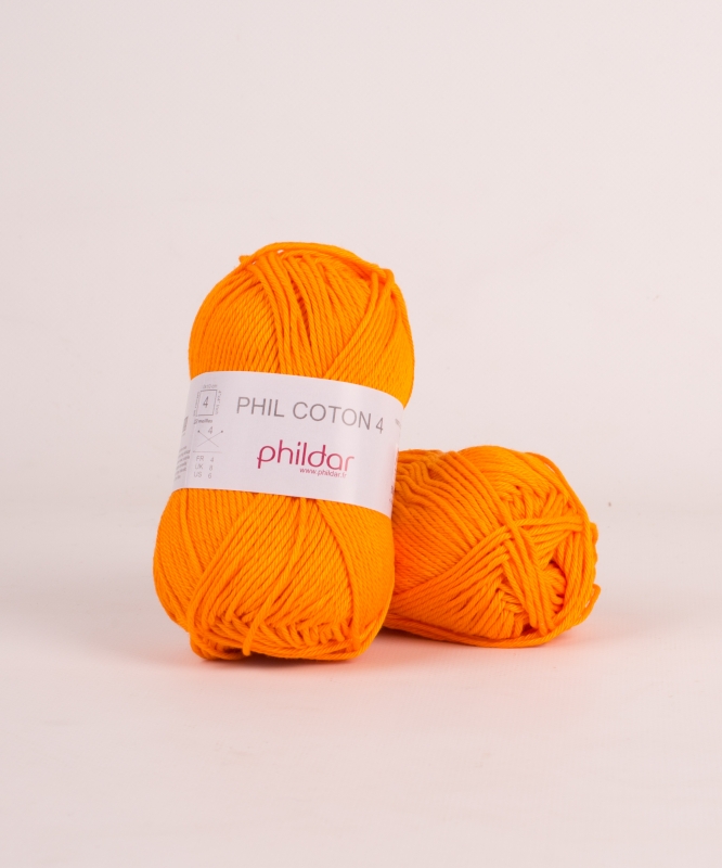 Phildar phil coton 3 manderine 2740