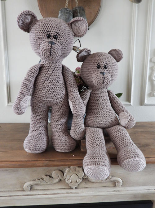 XXL Funny Bear Basic taupe ( staand OF zittend )