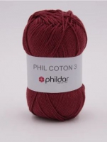 Phildar phil coton 3 Aubergine