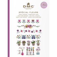 DMC boek ideeën om bloemen te borduren