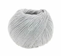 Lana Grossa Cotton Love 21 zilver grijs