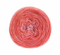 Lana Grossa Ecopuno Degrade 402 roze rood