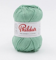 Phildar phil coton 3 Vert Pastel