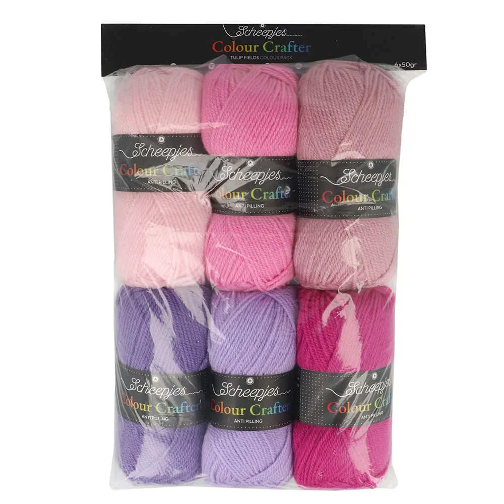 Scheepjes Colour Crafter colour pack 6x50g Tulip Fields