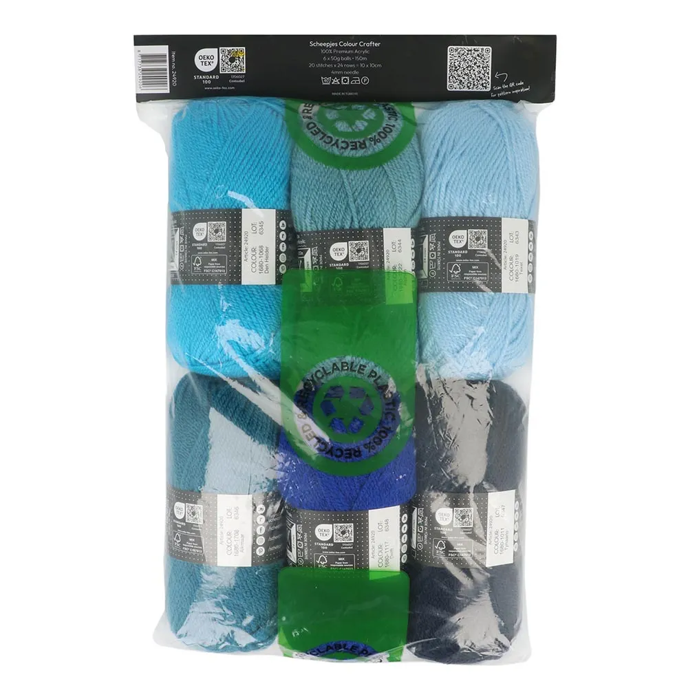 Scheepjes Colour Crafter colour pack 6x50g Wadden Sea