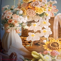 Haak een boeket bloemen