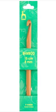 Haaknaald bamboo 15 cm Pony 8 mm