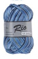 Rio multi 624 color blauw gemeleerd