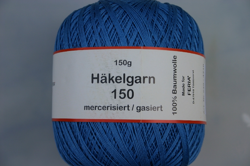 Inschrijven trechter Grace Dun haakkatoen 150 gram blauw 830 - www.mooizelfgemaakt.nl