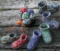 Zimba Maxi color, Duits haak- patroon voor huissloffen (Gratis bij 3 bollen)
