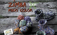 Zimba Maxi color, Duits haak- patroon voor huissloffen (Gratis bij 3 bollen)